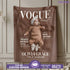 Personalized Vogue-Inspired Baby Blanket – Custom Photo, Name & Quote for Little Fashion Stars